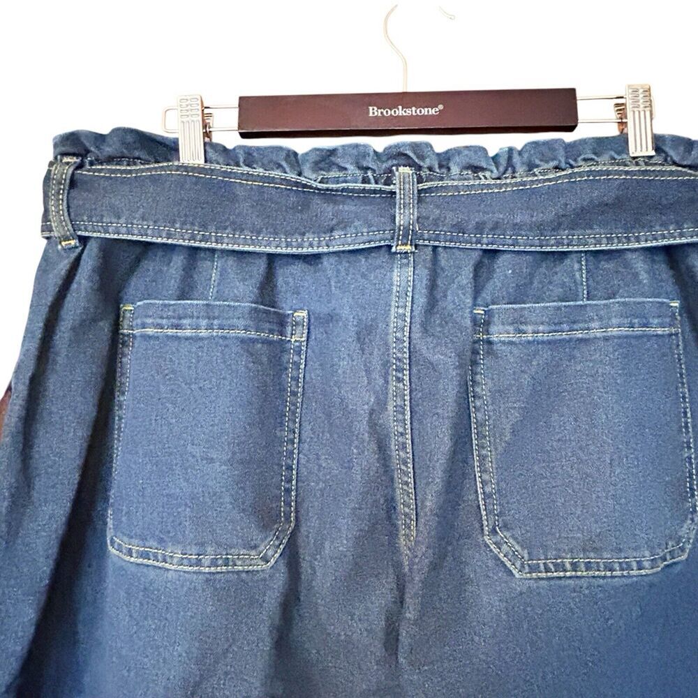 NWT TIME AND TRU Women’s Wide Leg Button Fly High Rise Pockets Elastic Waist 20 - Picture 9 of 15